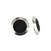 Borchie indicatori tattili in acciaio inossidabile con inserto in PU giallo/nero RY-DS156