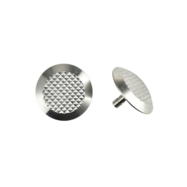 Indicatore tattile piramidale antiscivolo con diamante in acciaio inossidabile perno per pavimentazione RY-DS107