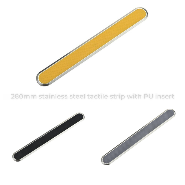 280mm Y&ouml;nl&uuml; Dokunsal Asfaltlama G&ouml;sterge Şeridi, Poli&uuml;retan/PU/TPU Ek Par&ccedil;alı RY-TS012