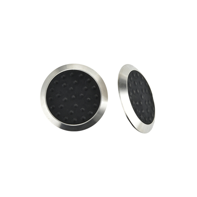 Perni indicatori tattili in acciaio inossidabile di altezza 3 mm con inserto in PU per pavimentazione con avvertenza stradale RY-DS158
